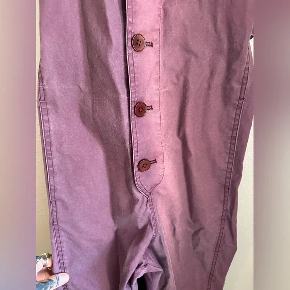 Caron Callahan Bria Jumpsuit Mulberry Canvas OG $395 Size M - Picture 9 of 12